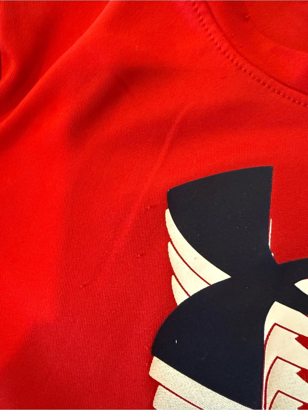 5 Pack Under Armour Kids' Short Sleeve Logo Tee - Navy & Red - Picture 6 of 6